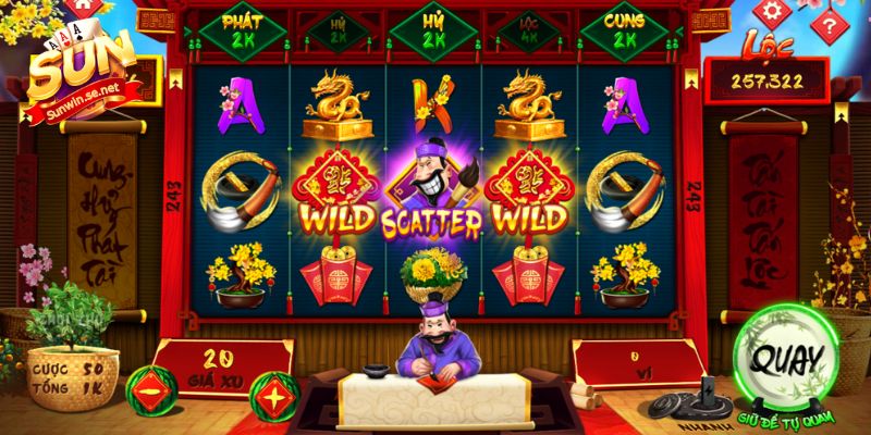 Giao diện game Ông Đồ được thiết kế bắt mắt